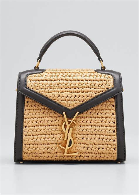 pochette ysl rafia|saint laurent raffia handbags.